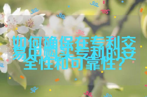 如何確保在專利交易中購買專利的安全性和可靠性？